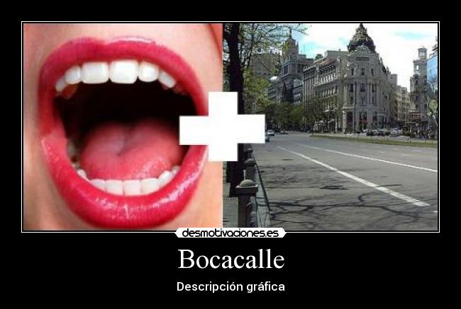 Bocacalle - Descripción gráfica