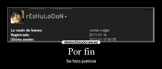 Por fin - Se hizo justicia