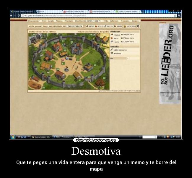 Desmotiva - Que te peges una vida entera para que venga un memo y te borre del mapa
