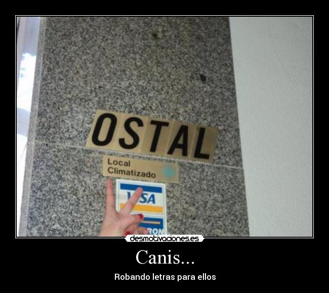 Canis... - Robando letras para ellos