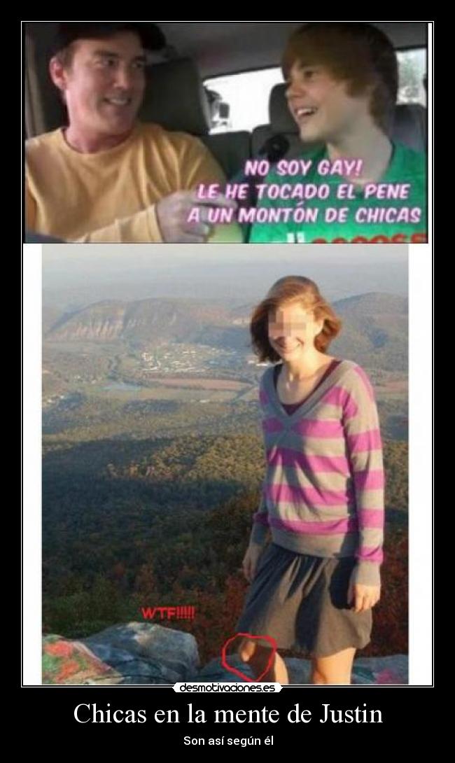 Chicas en la mente de Justin - Son así según él