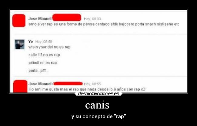 canis  - y su concepto de rap