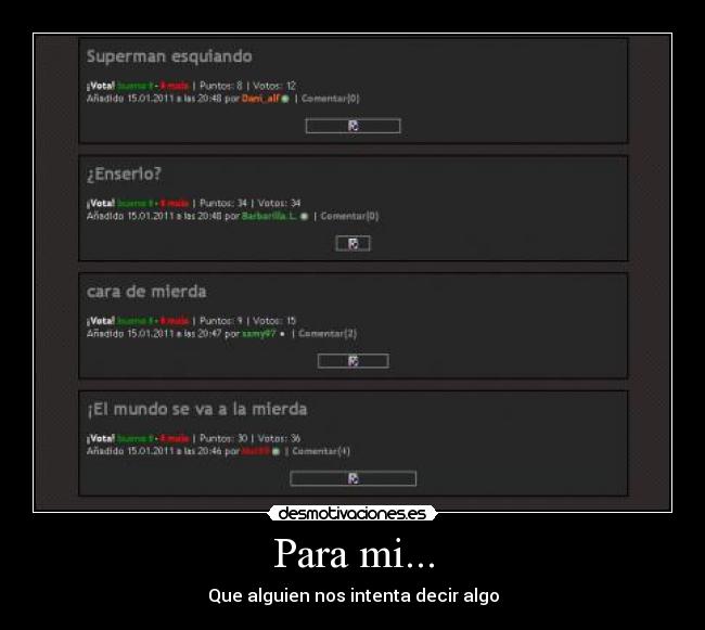 Para mi... -