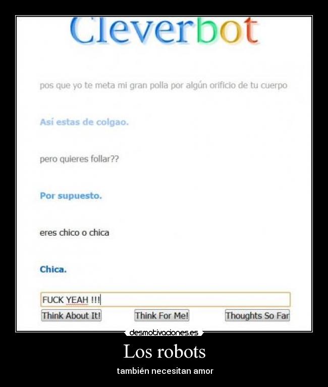carteles los robots tambien necesitan amor desmotivaciones