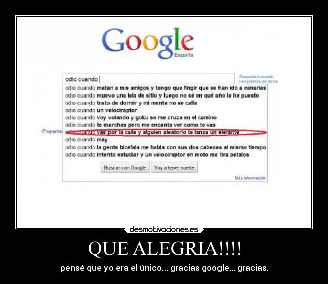 QUE ALEGRIA!!!! - pensé que yo era el único... gracias google... gracias.