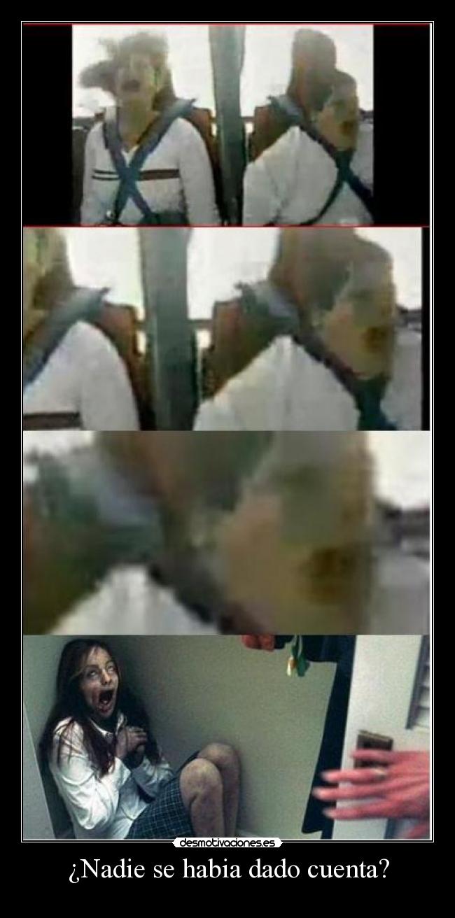 ¿Nadie se habia dado cuenta? -