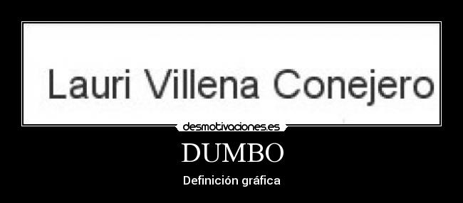 DUMBO - Definición gráfica