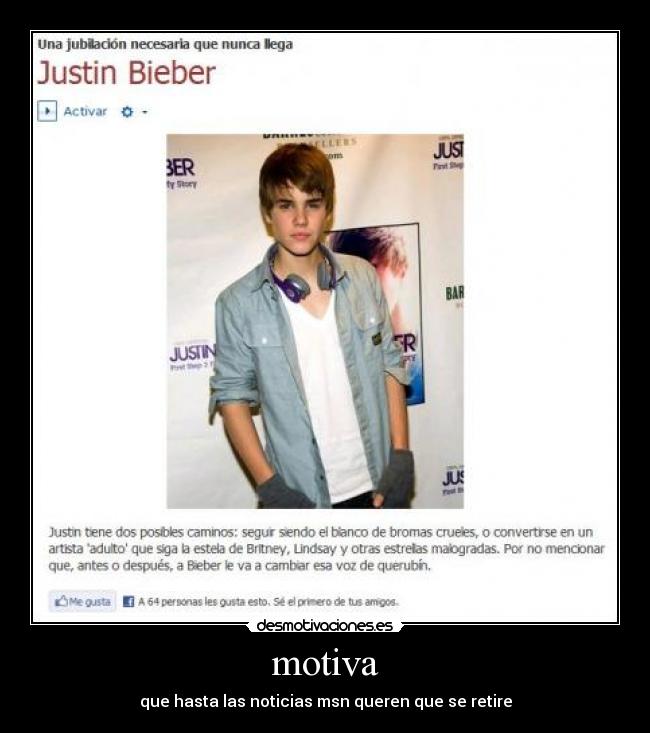 motiva - que hasta las noticias msn queren que se retire