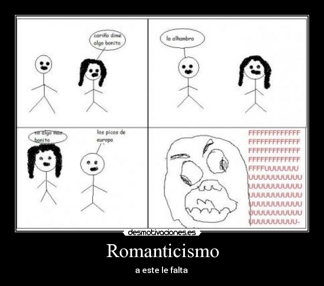 carteles romanticismo desmotivaciones