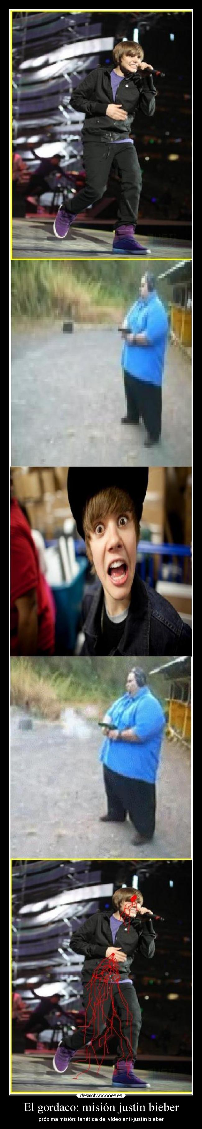 El gordaco: misión justin bieber -