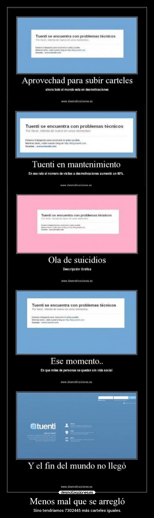 Menos mal que se arregló -