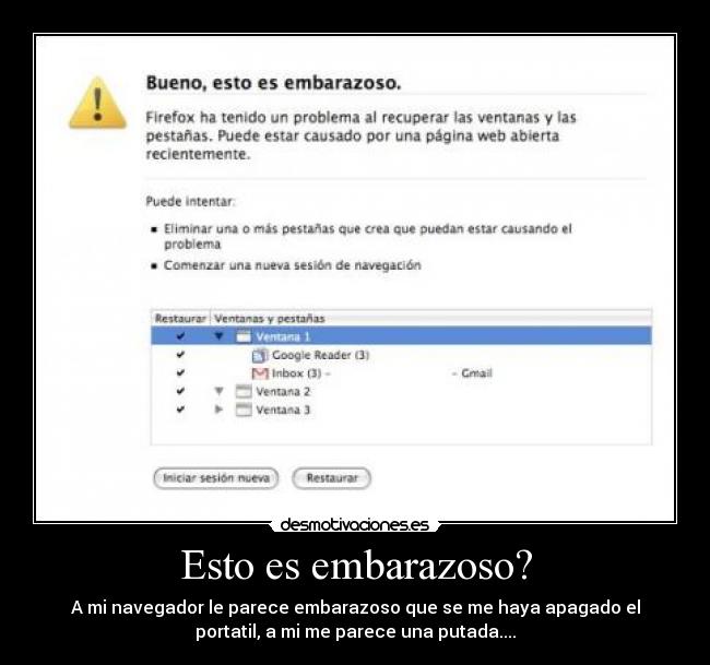 Esto es embarazoso? -