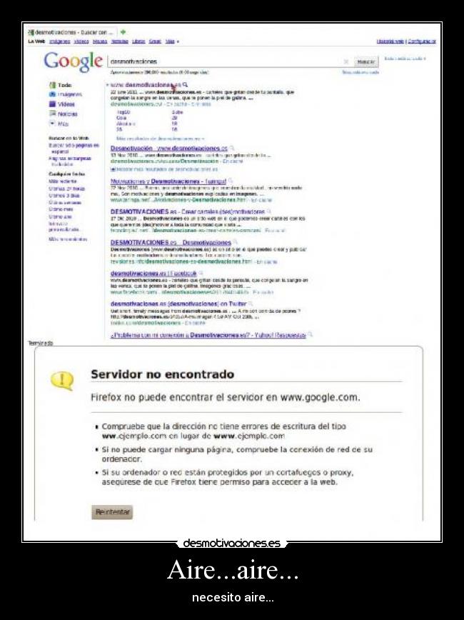 Aire...aire... - necesito aire...
