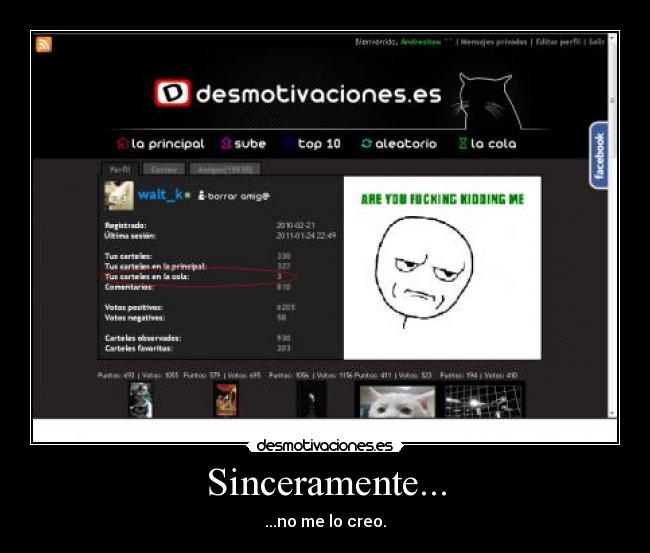 Sinceramente... - 