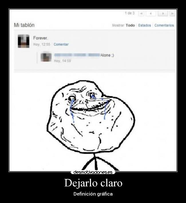 Dejarlo claro -