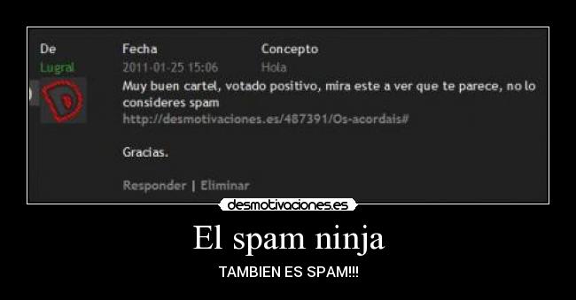 El spam ninja - 