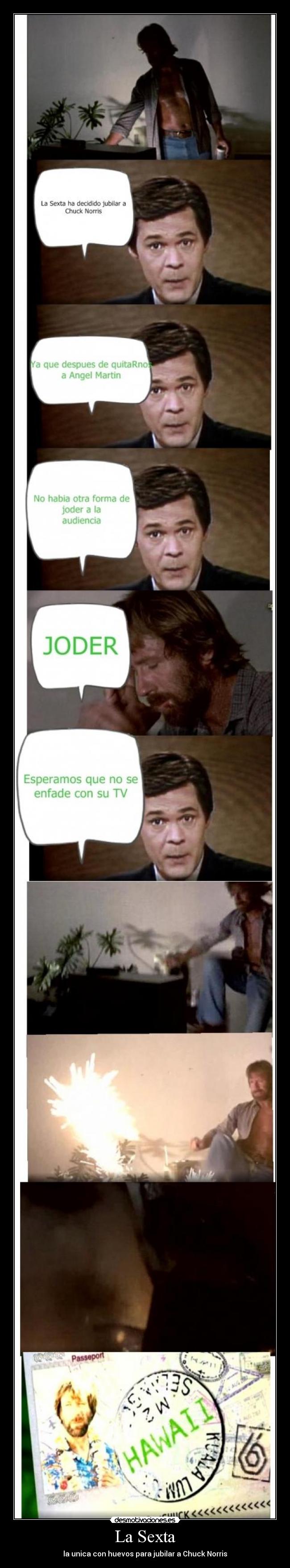 La Sexta - la unica con huevos para jubilar a Chuck Norris
