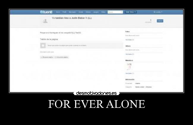 FOR EVER ALONE - 