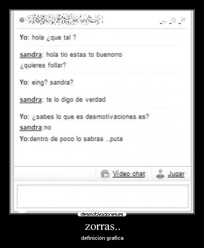 zorras.. - definición grafica