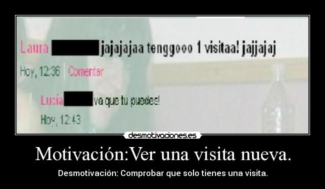 Motivación:Ver una visita nueva. -