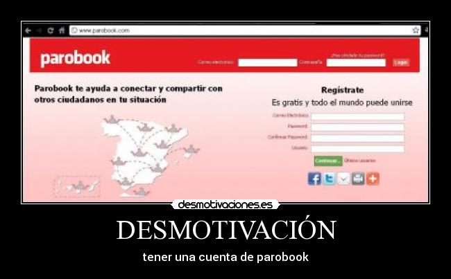 DESMOTIVACIÓN - tener una cuenta de parobook