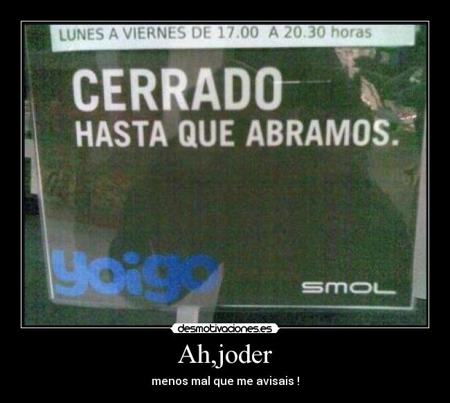 carteles yoigo las claras desmotivaciones