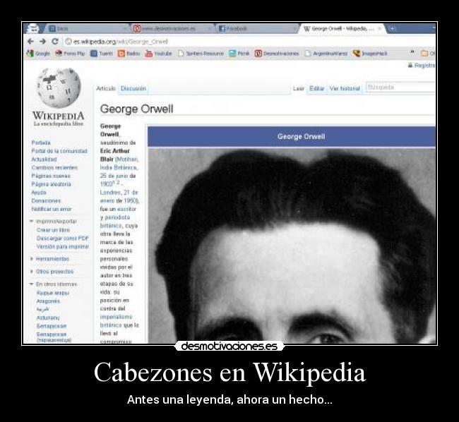 Cabezones en Wikipedia -
