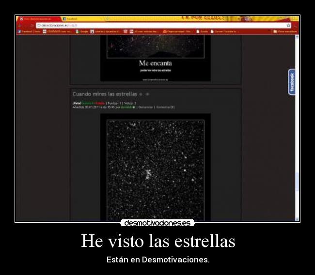 He visto las estrellas - Están en Desmotivaciones.