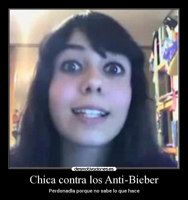 Chica contra los Anti-Bieber -