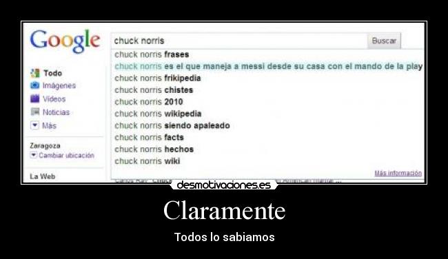 Claramente - Todos lo sabiamos