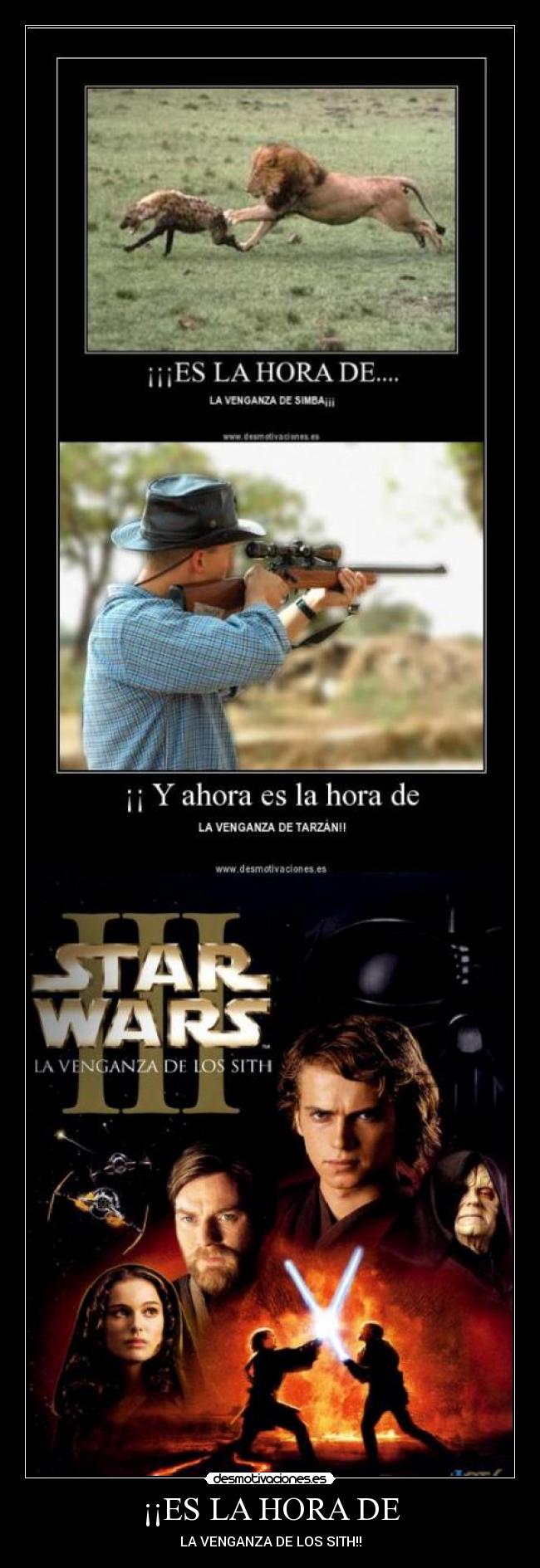¡¡ES LA HORA DE - LA VENGANZA DE LOS SITH!!