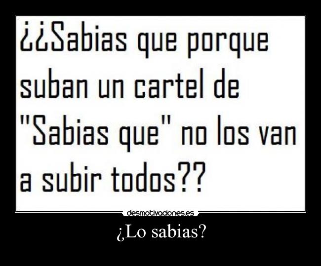¿Lo sabias? - 