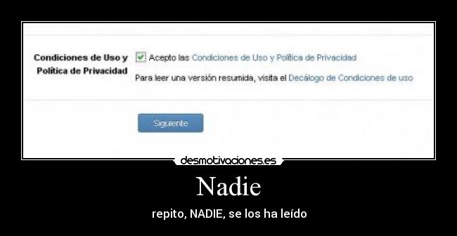 carteles terminos licencia nadie fail desmotivaciones