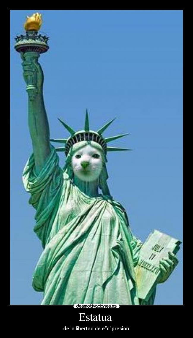 Estatua  - de la libertad de espresion 