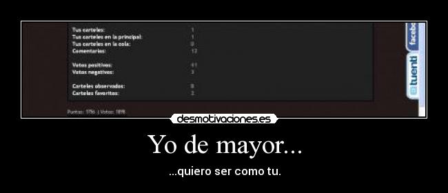 Yo de mayor... - ...quiero ser como tu.