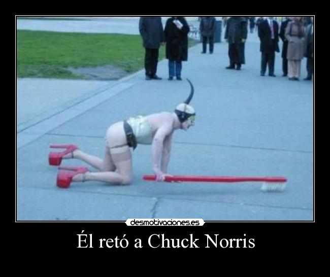 Él retó a Chuck Norris - 