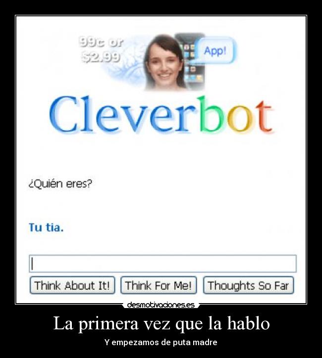 La primera vez que la hablo -