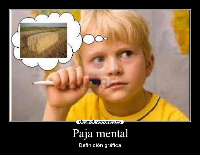 Paja mental - Definición gráfica