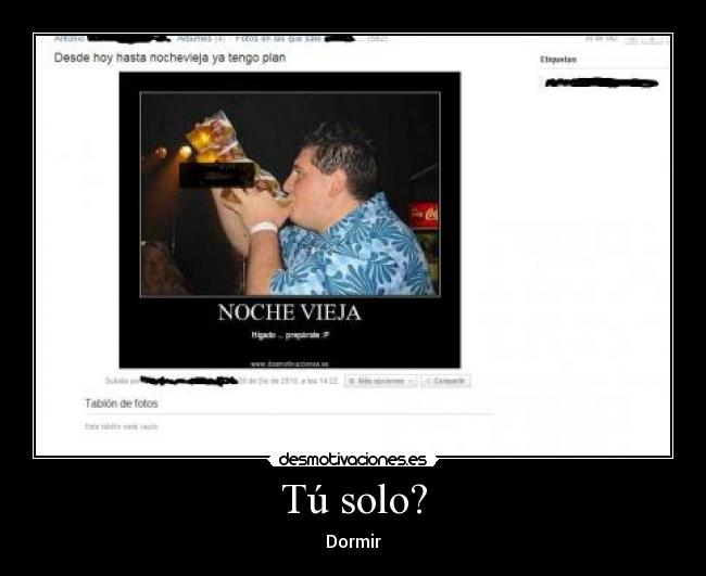 Tú solo? - Dormir