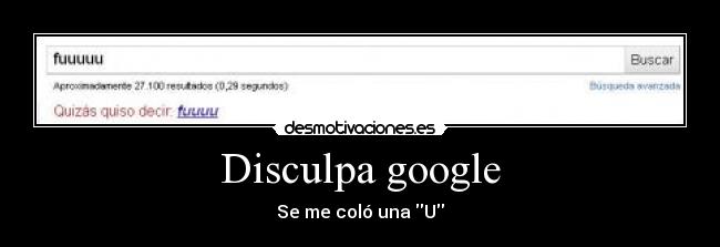 Disculpa google -