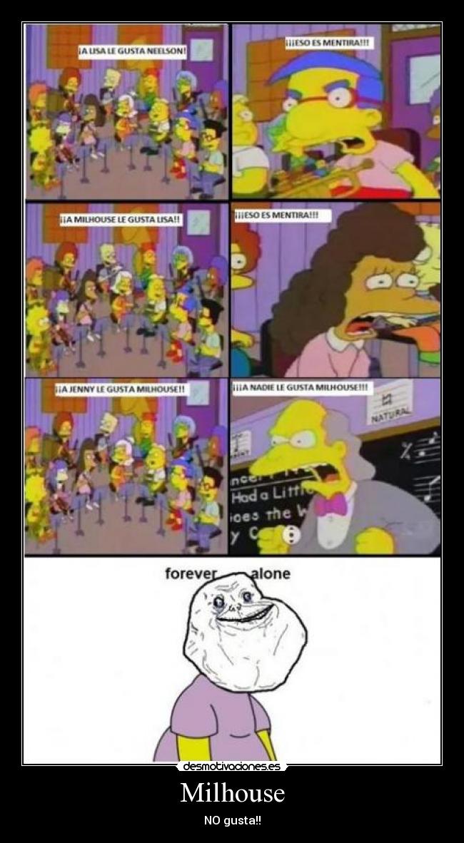 Milhouse - NO gusta!!