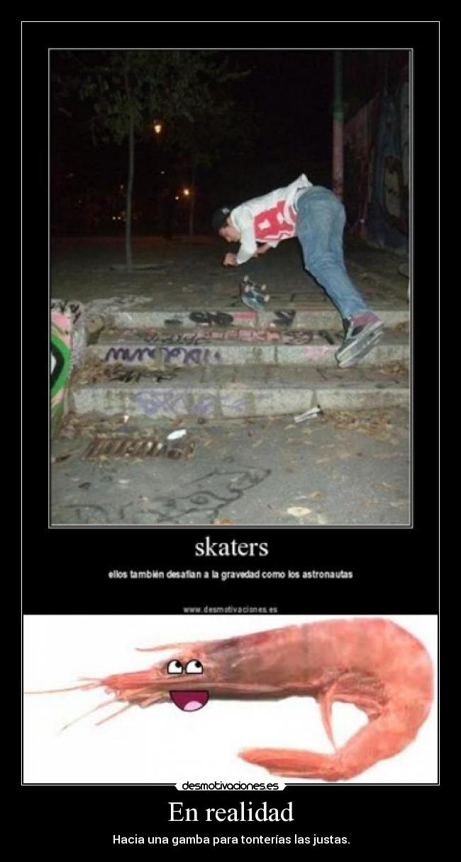 En realidad - Hacia una gamba para tonterías las justas.