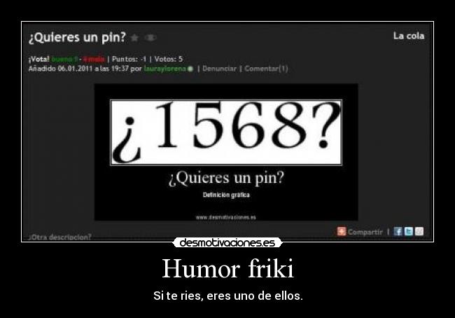 Humor friki - Si te ries, eres uno de ellos.