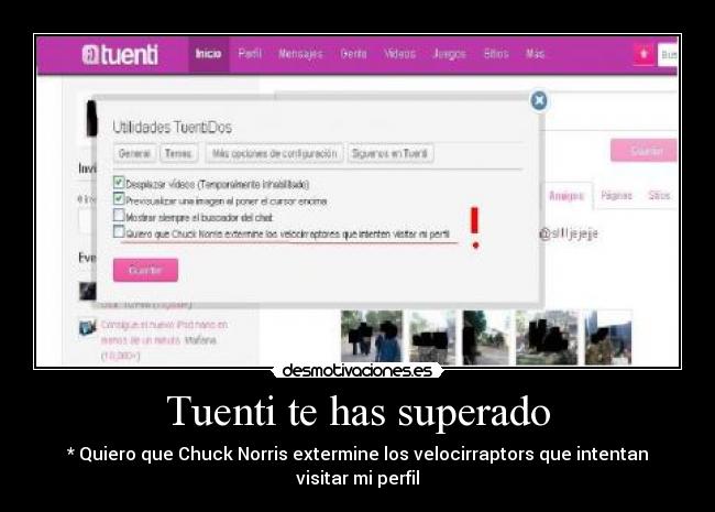 Tuenti te has superado -