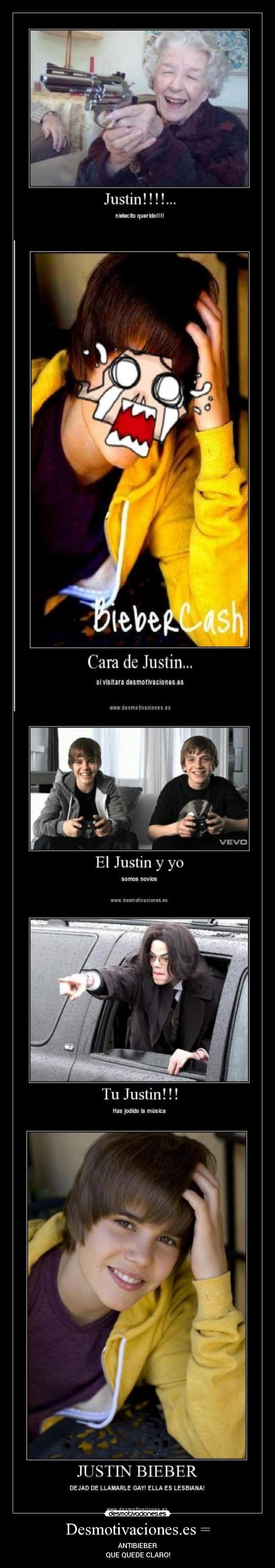 Desmotivaciones.es = - ANTIBIEBER
QUE QUEDE CLARO!