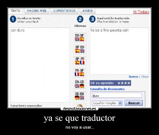 ya se que traductor -