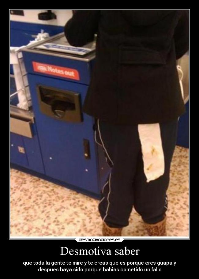Desmotiva saber -