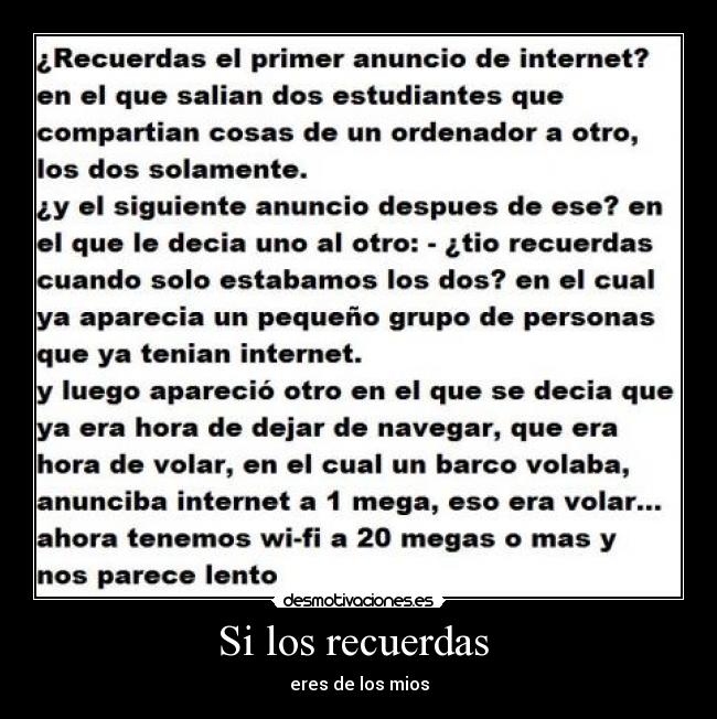Si los recuerdas -