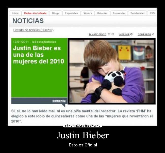 Justin Bieber - Esto es Oficial