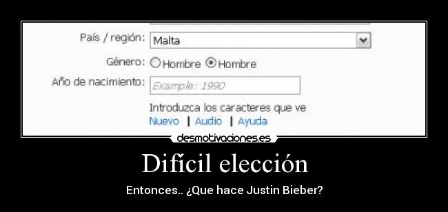 Difícil elección -